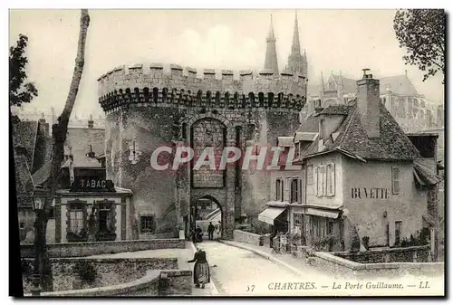 Ansichtskarte AK Chartres La Porte Guillaume Buvette