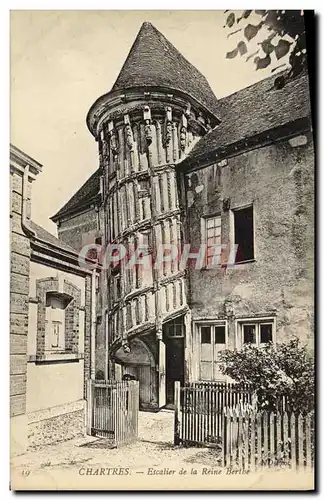 Cartes postales Chartres Escalier de la Reine Berthe