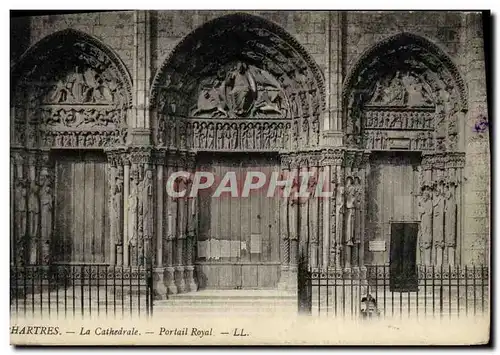 Cartes postales Chartres La Cathedrale Portail Royal