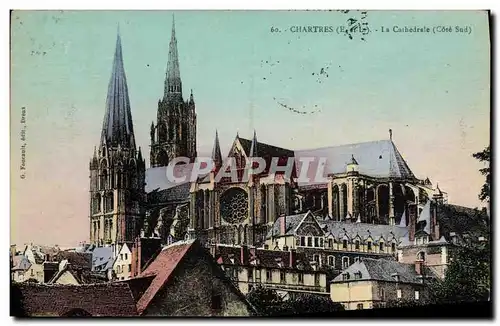 Ansichtskarte AK Chartres La Cathedrale Cote Est