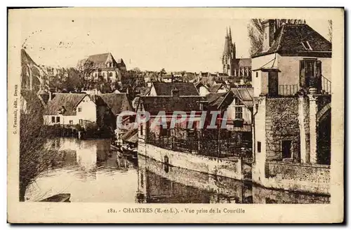 Cartes postales Chartres Vue Prise de la Courtille