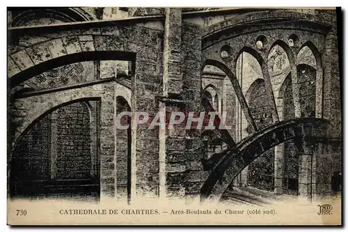 Ansichtskarte AK Chartres Cathedrale De Arcs Boutants du Choeur