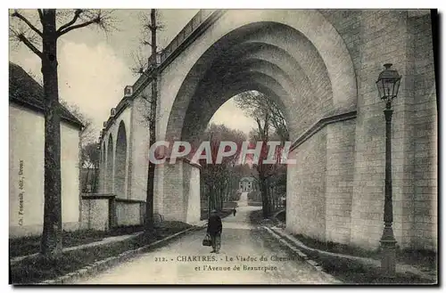 Cartes postales Chartres La Viaduc du Chemin de Ver et l avenue de Beaurepere