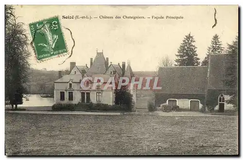 Cartes postales Soize Chateau des Chataigniers Facade Principale