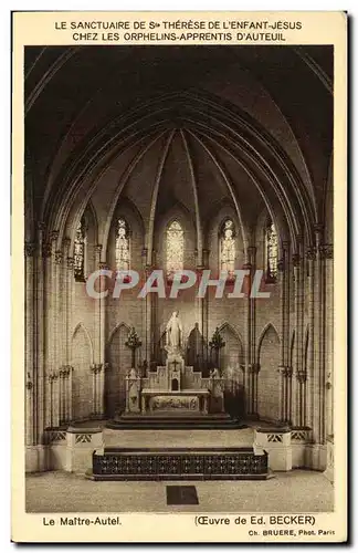 Ansichtskarte AK Le Maitre Autel Sanctuaire de Ste Therese de l enfant Jesus Orphelins d Auteuil Paris