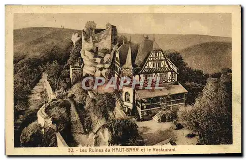 Cartes postales Les Ruines du Haut Barr et le Restaurant