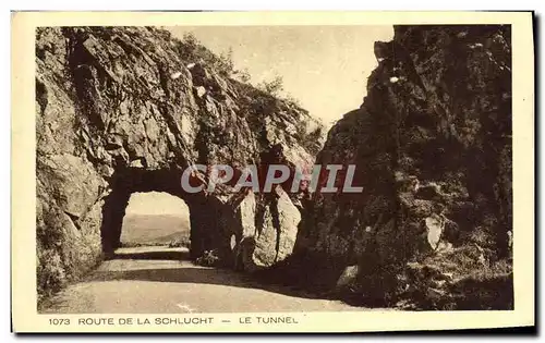 Ansichtskarte AK Route de la Schlucht Le Tunnel