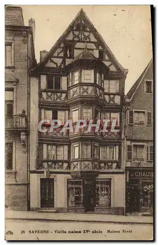 Ansichtskarte AK Saverne Vieille maison XV e siecle Maison Staat Boulangerie Patisserie