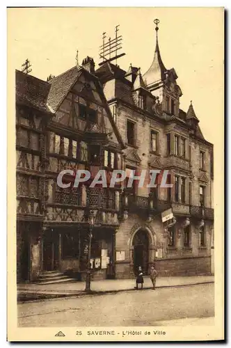 Ansichtskarte AK Saverne L Hotel de Ville