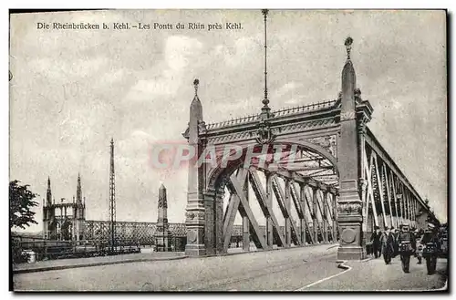 Ansichtskarte AK Die Rheinbrucken b Kehl Les Ponts du Rhin pres Kehl