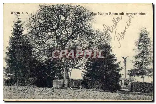 Cartes postales Worth S Mac Mahon Baum mit Armeedenkmal