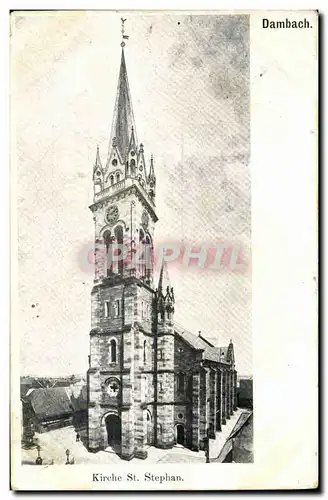 Cartes postales Dambach Kirche st Stephan