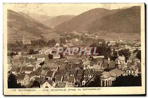 Cartes postales Schirmeck Vue Generale Vue prise de Schlossberg