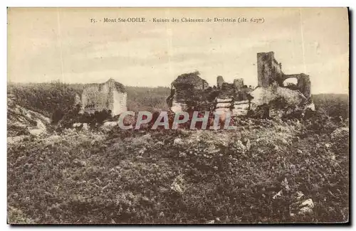 Cartes postales Mont Ste Odile Ruines des Chateaux de Dreistein