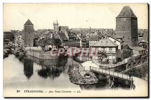 Cartes postales Strasbourg Aux Ponts Couverts