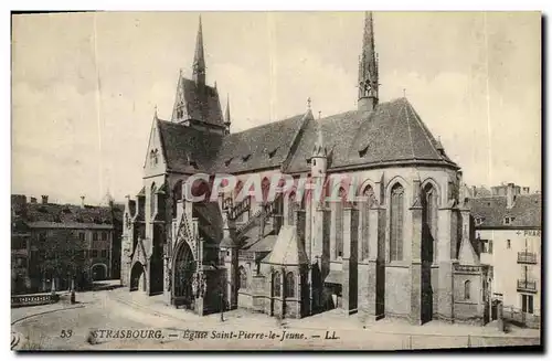 Cartes postales Strasbourg Eglise Saint Pierre le Jeune