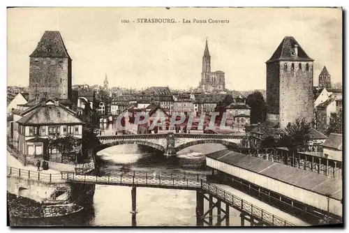 Cartes postales Strasbourg Les Ponts Converts