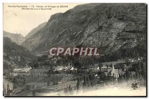 Ansichtskarte AK Vallee et Village de Gedre Route de Luz a Gavarnie