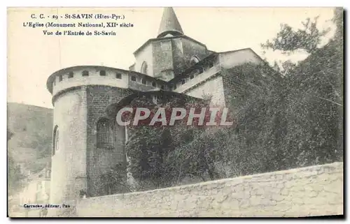 Cartes postales St Savin L eglise Vue de l entree de St Savin