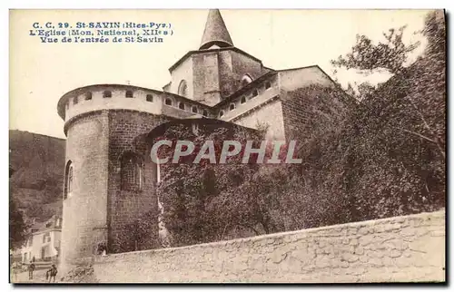 Cartes postales St Savin L eglise Vue de l entree de St Savin