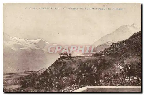 Ansichtskarte AK St Savin La chapelle de Pietat vue de la terrasse