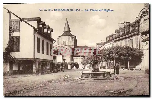 Cartes postales St Savin La Place et L eglise