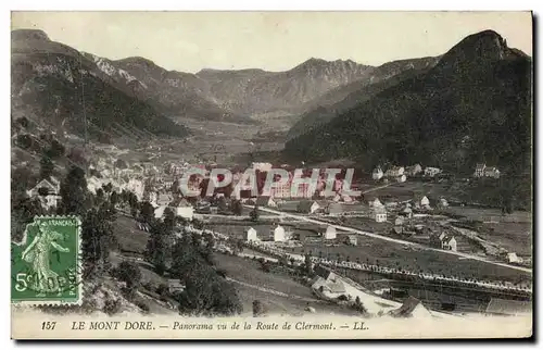 Ansichtskarte AK Le Mont Dore Panorama Vu de la Route de Clermont