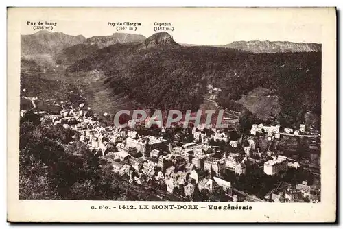 Cartes postales Le Mont Dore Vue Generale