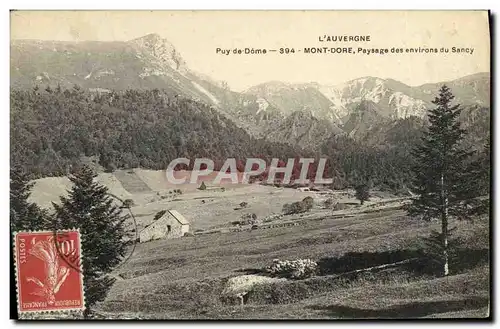 Cartes postales Le Mont Dore Puy de Dome Paysage des environs de Sancy