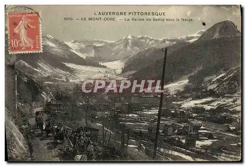 Cartes postales Le Mont Dore La Vallee du Sancy Sous la Neige bonne animation