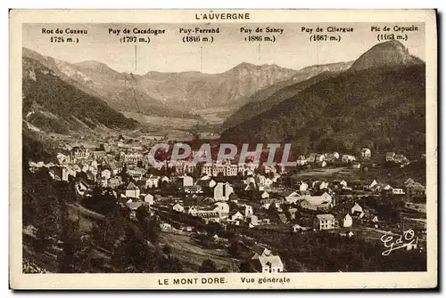 Cartes postales Le Mont Dore Vue Generale