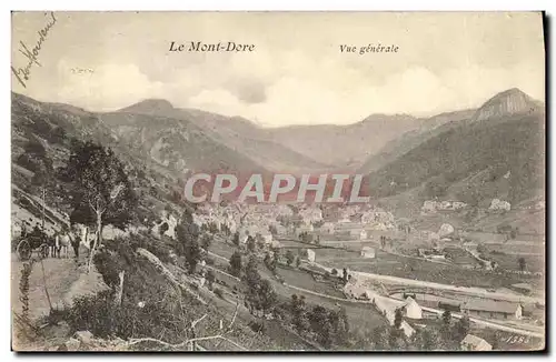 Cartes postales Le Mont Dore Vue Generale animation