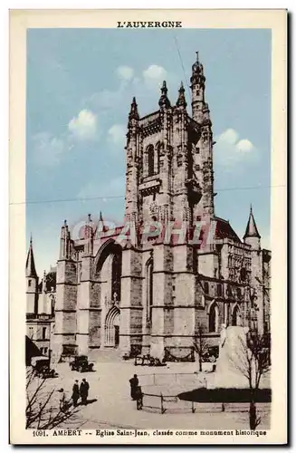 Cartes postales L Auvergne Ambert Eglise Saint Jean