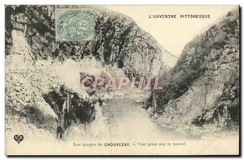 Cartes postales L Auvergne Les gorges du Chouvigny Vue Prise sur le Tunnel