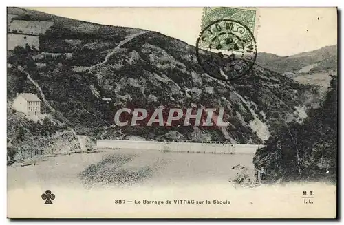 Cartes postales L Auvergne Le Barrage de Vitrac sur la Seoule