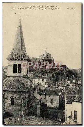 Cartes postales Champeix Eglise