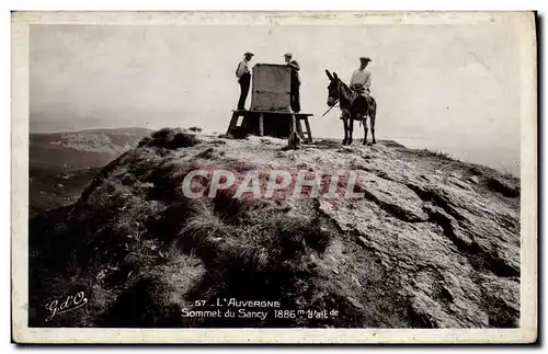 Cartes postales L Auvergne Sommet du Sancy Ane Mule