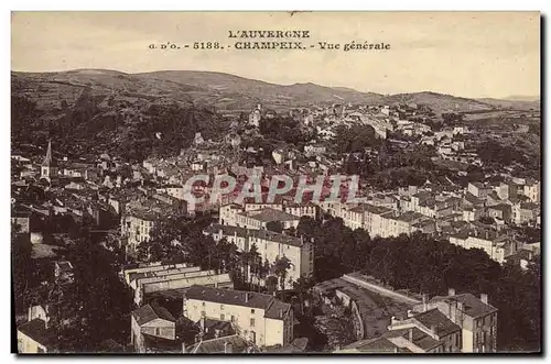 Cartes postales L Auvergne Champeix Vue Generale