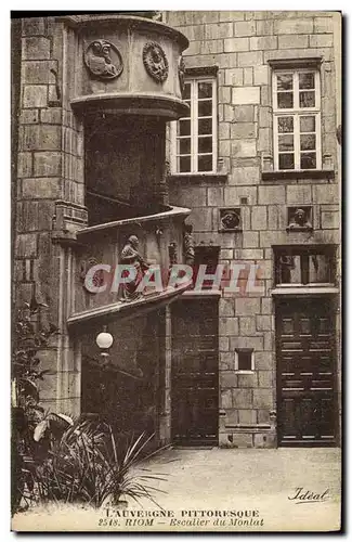 Cartes postales L Auvergne Riom Escalier du Monlat