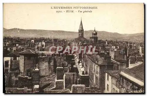 Cartes postales L Auvergne Riom Vue Generale