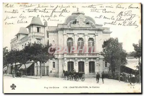 Cartes postales L Auvergne Chatelguyon Le Casino