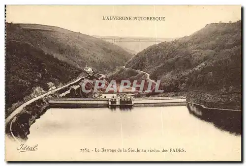 Cartes postales Le barrage de la Sioule au viaduc de Fades