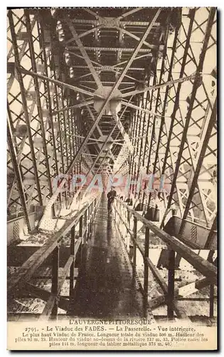 Ansichtskarte AK Le Viaduc des Fades La Passerelle Vue Interieure