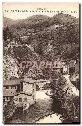 Cartes postales Thiers Vallee de la Durolle au Pont de Faut Martel