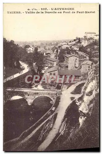 Cartes postales Thiers Vallee de la Durolle au Pont de Faut Martel