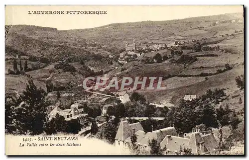 Cartes postales Saint Nectaire La vallee entre les deux stations