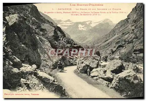 Cartes postales Gavarnie Le Chaos et Les Sommets Du Cirque