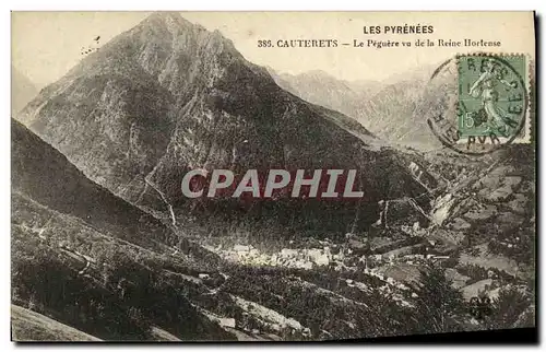 Cartes postales Cauterets Le Peguere vu de la Reine Hortense