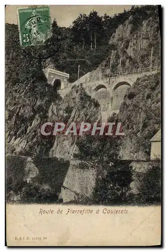 Cartes postales Cauterets Route de Pierrefitte a Cauterets