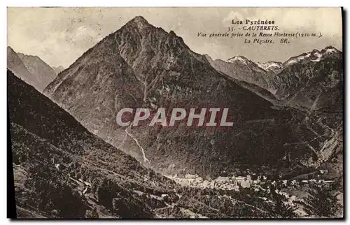 Cartes postales Cauterets Vue Generale Prise de la Reine Hortense La Peguere